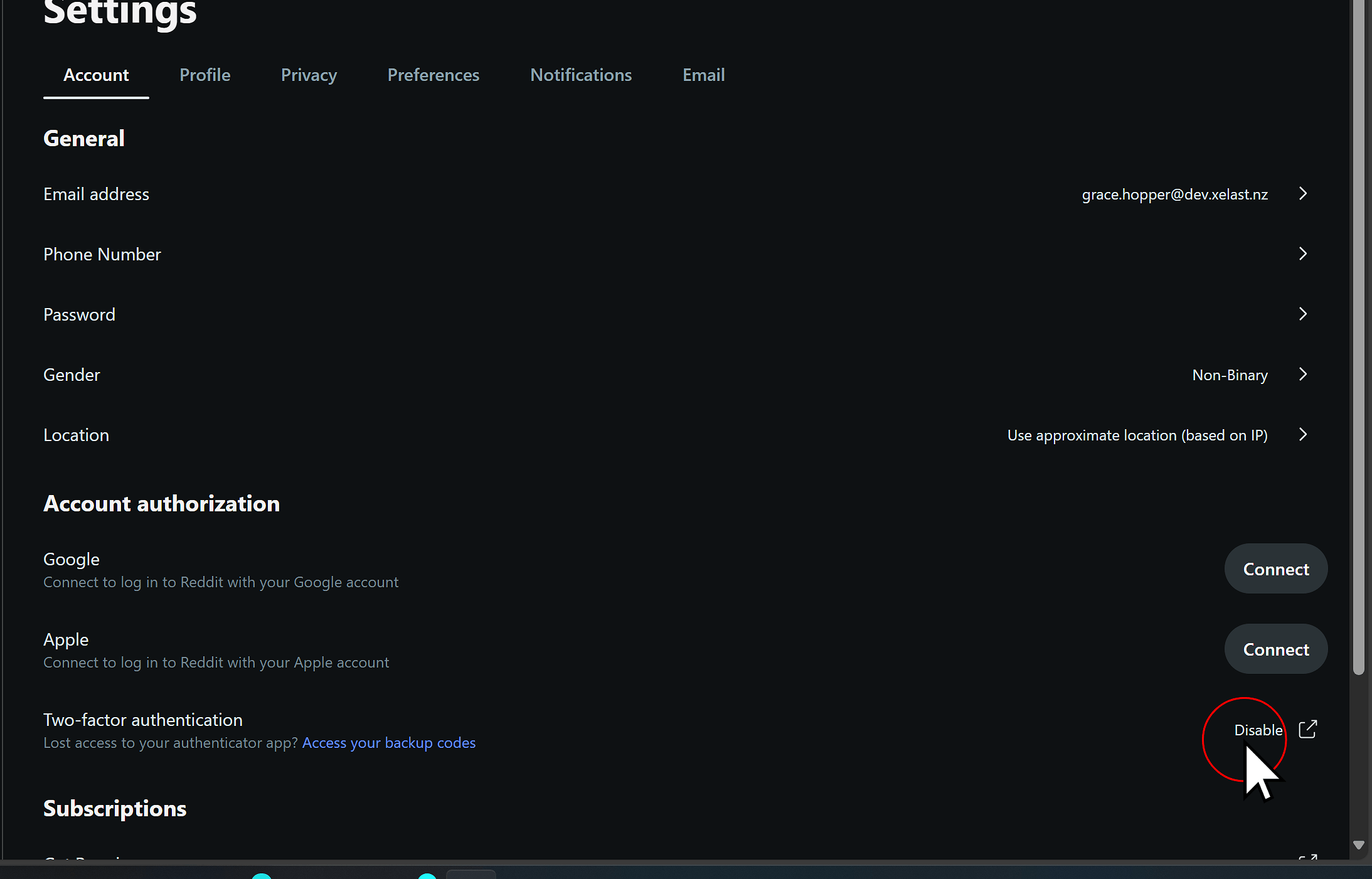 Add a new Authenticator app to each service